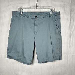 Lululemon Commission Classic-Fit Shorts in Warpstreme 9" Mens 36 Blue Golf Beach